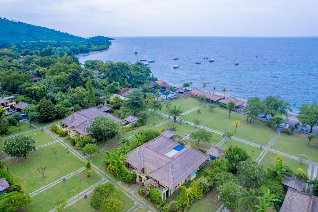 aerial view amertha villa