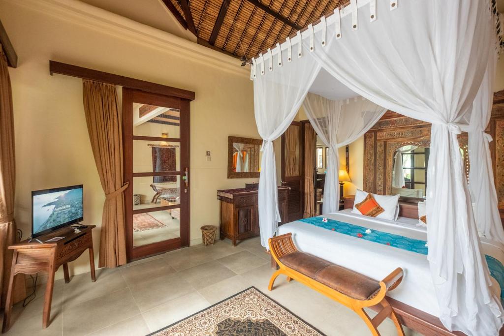 amertha villa sideview bedroom