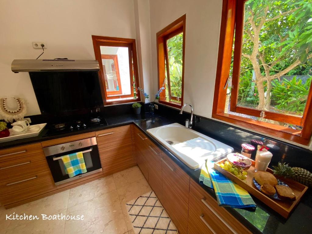kitchen boathouse paradise villa