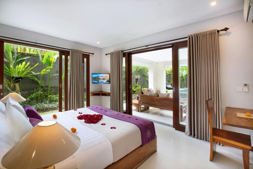 Private pool with bedroom at Dedary Kriyamaha Villas Ubud