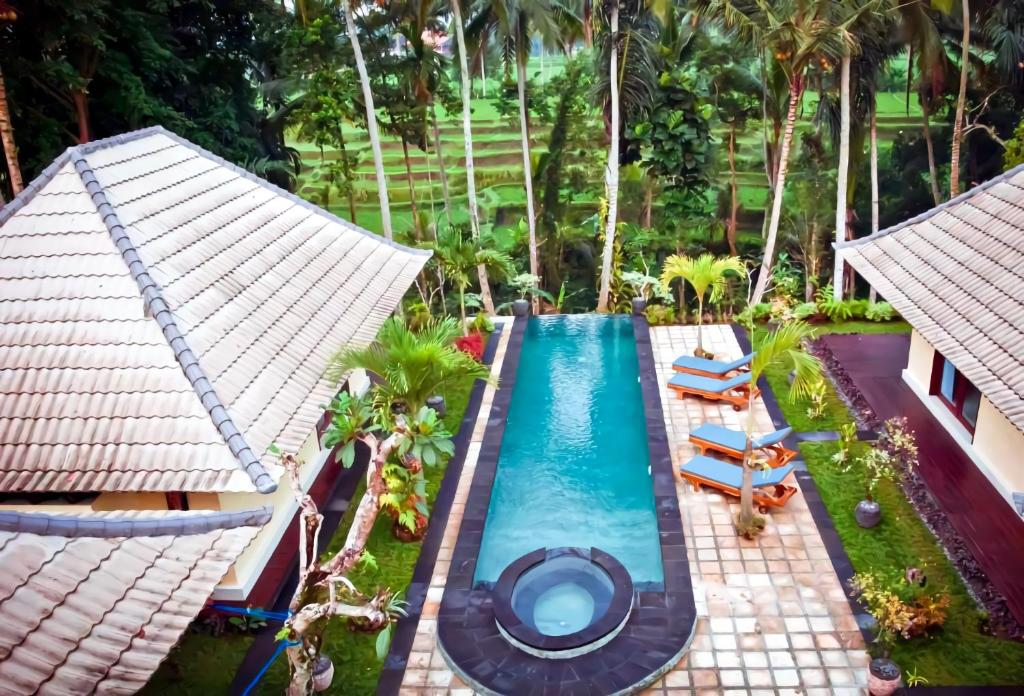 Swimming pool with Garden at Junjungan Suite