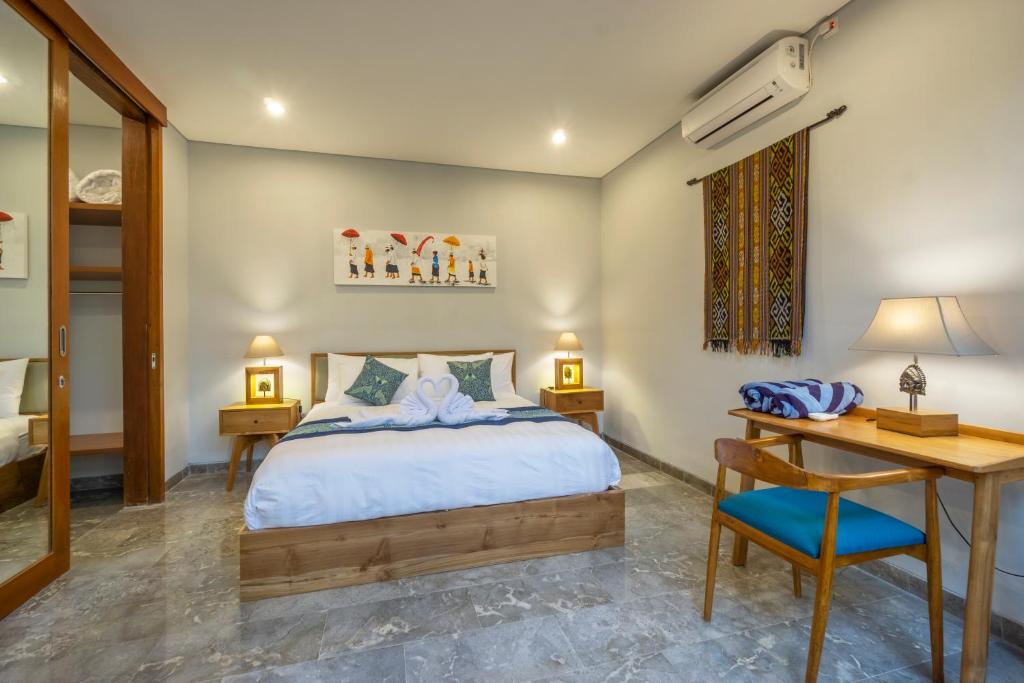 Bedroom with AC at Prema Ubud Romantic Villas