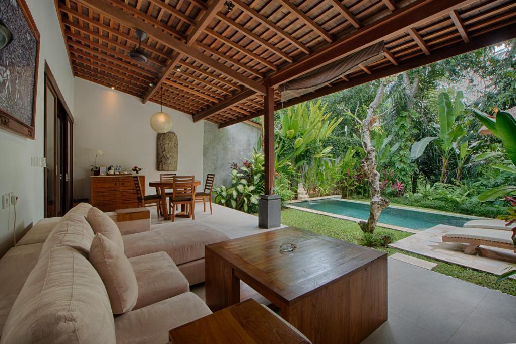 Sofa with view at Santun Luxury Private Villas