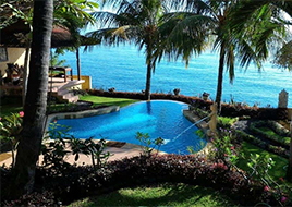 Pool villa with sea view at Teluk Indah in Bali