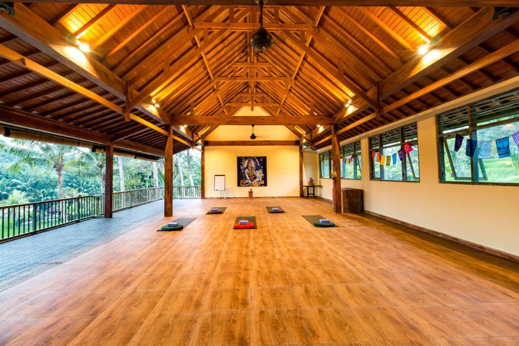 Yoga hall at Umasari Rice 