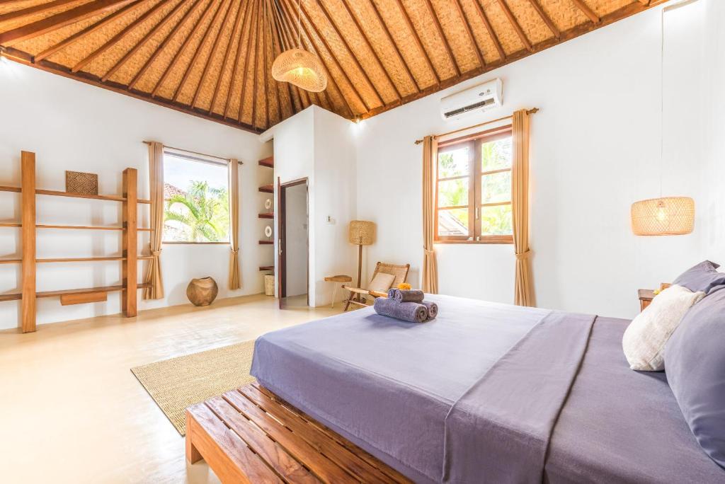 Bedroom with AC at Villa Nord