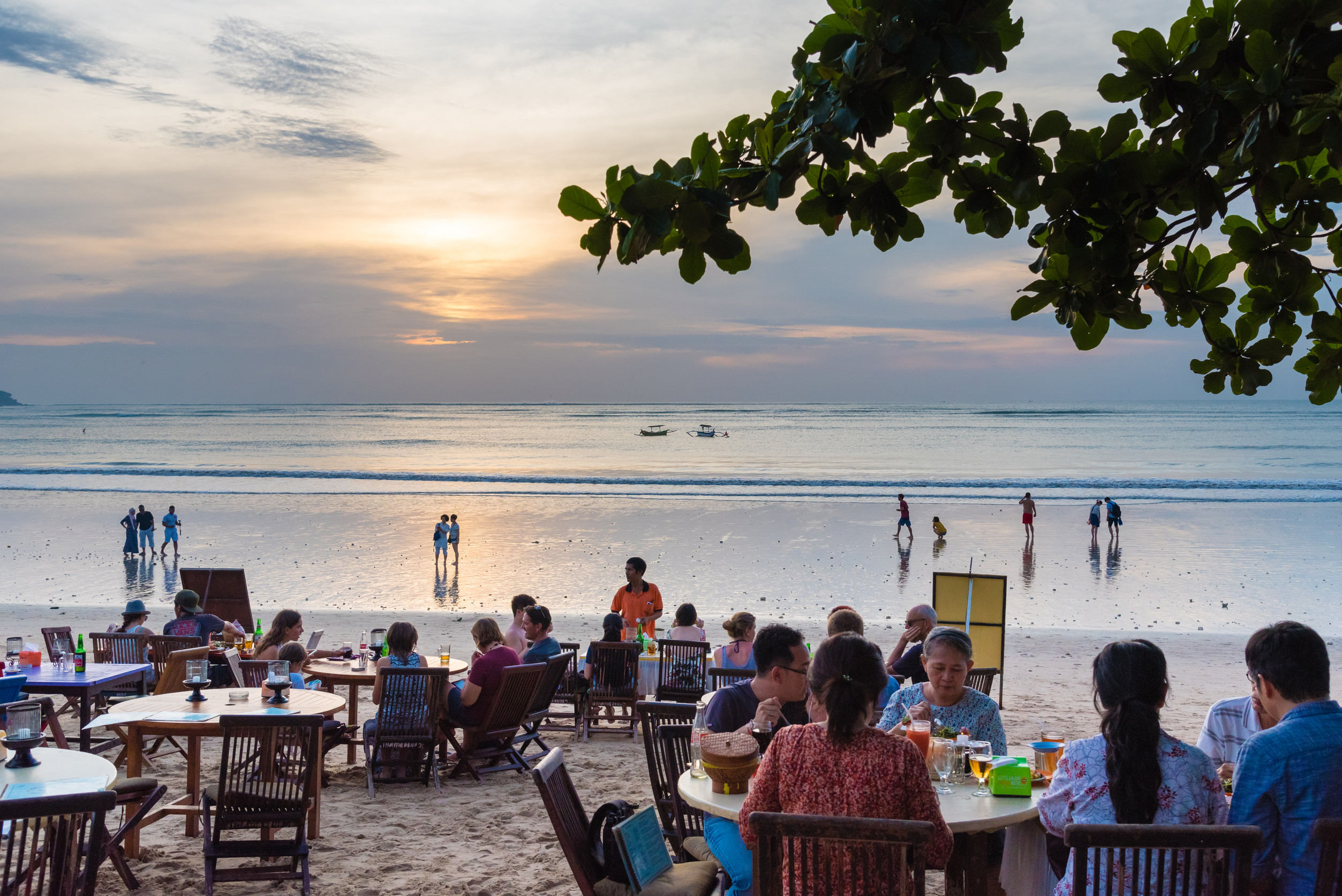 Beachfront restaurant at Jimbaran