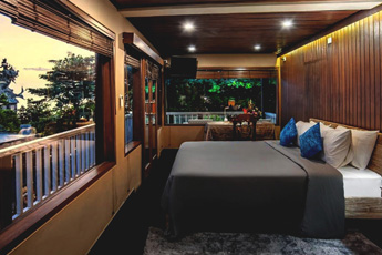 Interior of a beachfront villa in Canggu