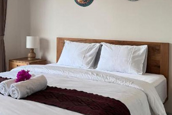 Hotel room with modern design and lighting