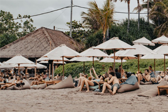 People Realxing in the beach