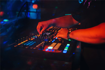 DJ playing at Canggu nightclub