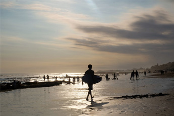 Sunset at the beach in Canggu