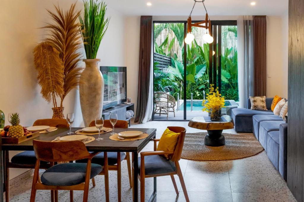 sunny village batu living room 2