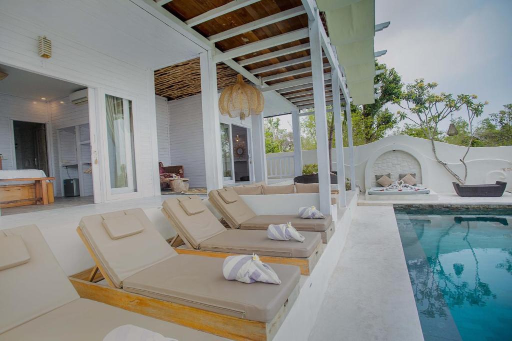 puncak villa pool area 1