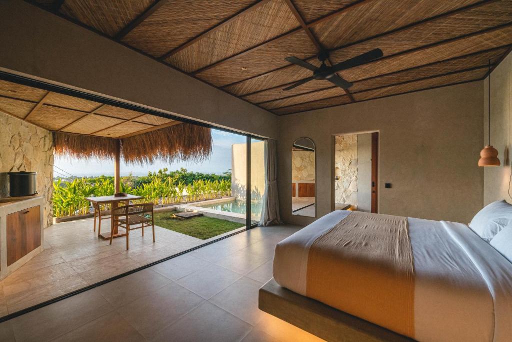 sivana villa bedroom with pool