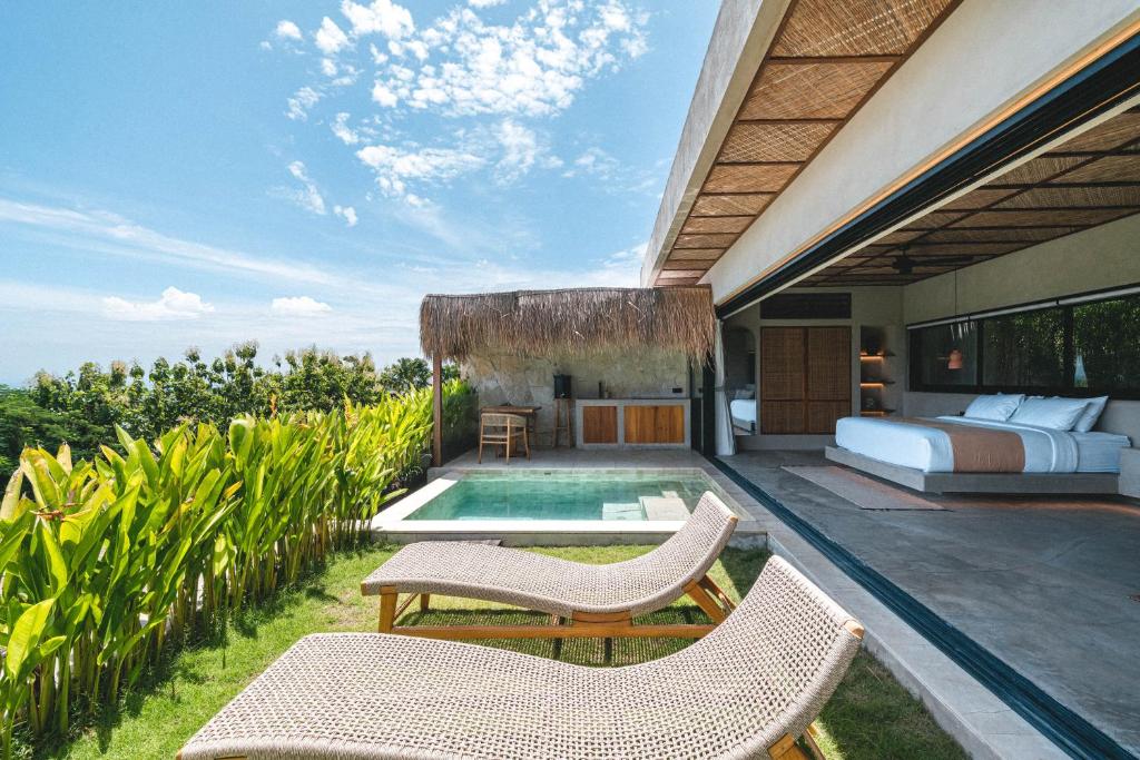sivana villa poolside view